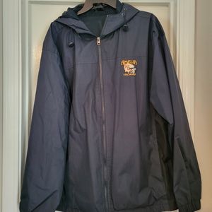 Amelia Island logo men's or women's rain jacket w/hoodie
